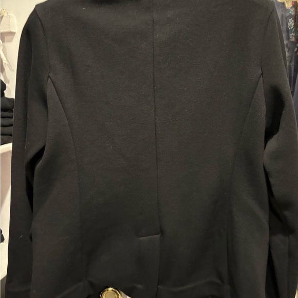 Banana Republic black mandarin collar soft knit blazer jacket new w tags. FALL - Picture 6 of 10